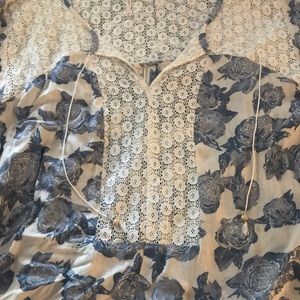 Free People “Moon River” peasant top - oversized